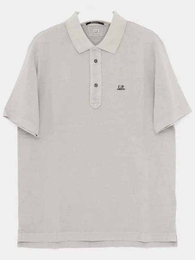 1020 Jersey Polo Shirt Grey - CP COMPANY - BALAAN 3