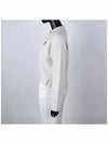 Small Heart Long Sleeve Polo Shirt White - AMI - BALAAN 4