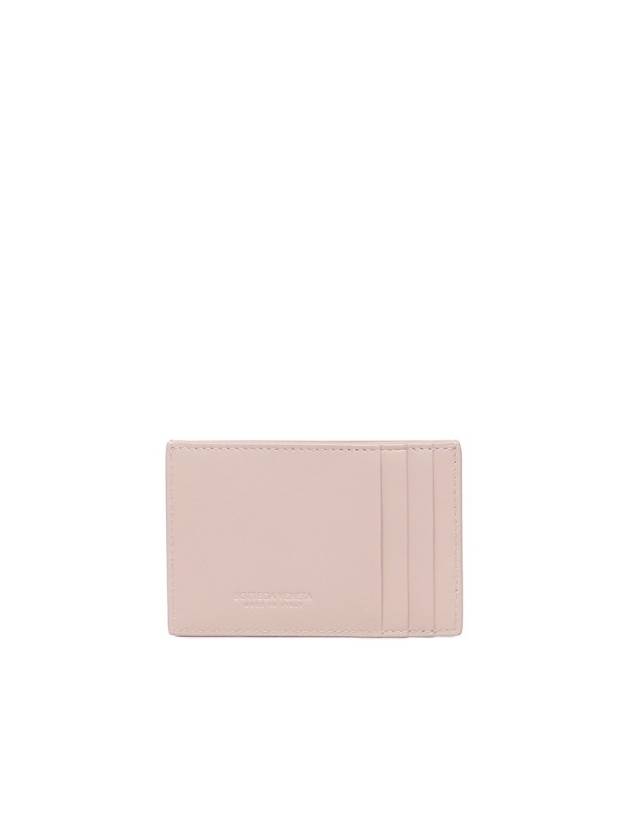 Intrecciato Lambskin Calfskin Card Wallet Pink - BOTTEGA VENETA - BALAAN 4