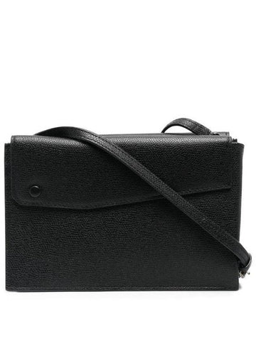 Pocket Slim Cross Bag Black - VALEXTRA - BALAAN 1