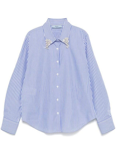 Prada Shirt With Crystals Embellishments - PRADA - BALAAN 1