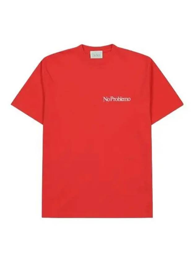 Aries Mini Problem Short Sleeve T Shirt Red Tee - ARIES - BALAAN 1