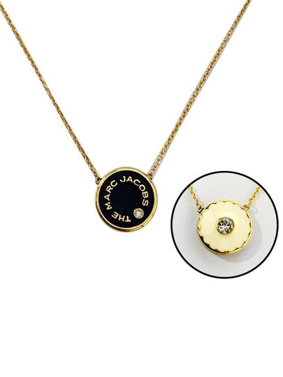 Reversible Medallion Pendant Necklace Cream - MARC JACOBS - BALAAN 2