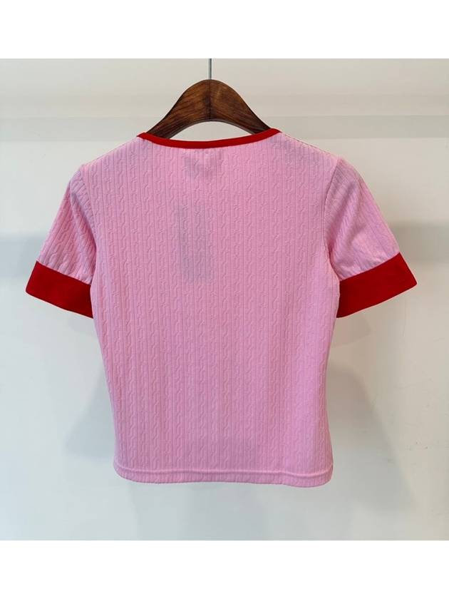 70S Knit Top IK7845 Pink WOMENS - ADIDAS - BALAAN 5