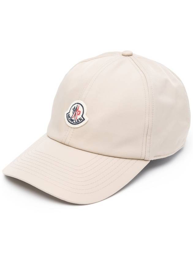 Logo Ball Cap Beige 3B00001 0U282 - MONCLER - BALAAN 1