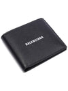 Cash Square Folded Wallet Black - BALENCIAGA - BALAAN 6