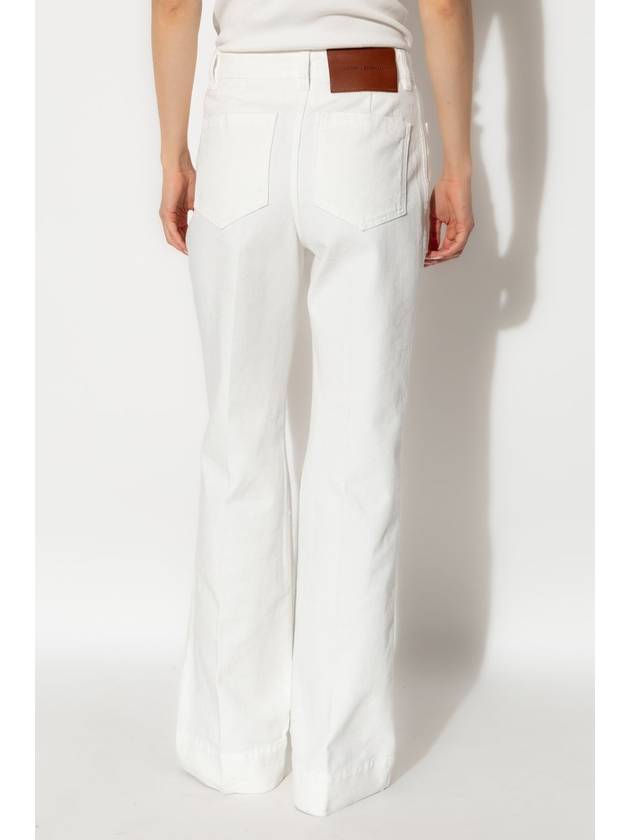 Victoria Beckham Jeans With Logo, Women's, White - VICTORIA BECKHAM - BALAAN 4