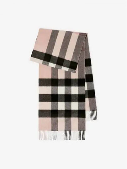 Check Cashmere Scarf Ash Rose - BURBERRY - BALAAN 2