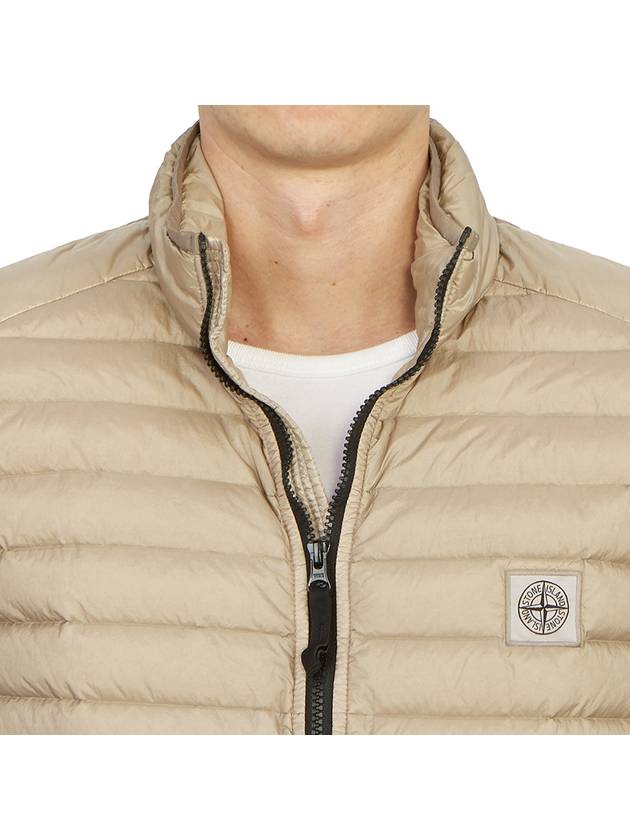 Loom Woven Chambers Recycled Nylon Down Padding Vest Dove Grey - STONE ISLAND - BALAAN 9