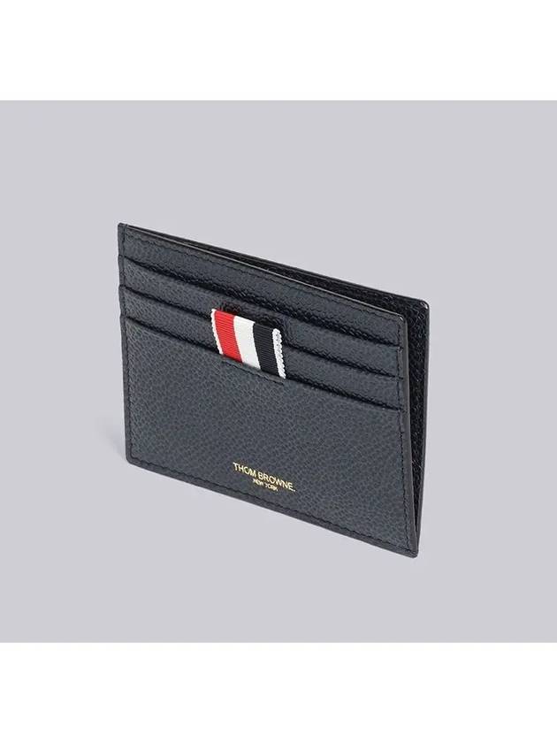 Pebble Grain Anchor Card Wallet Navy - THOM BROWNE - BALAAN 5