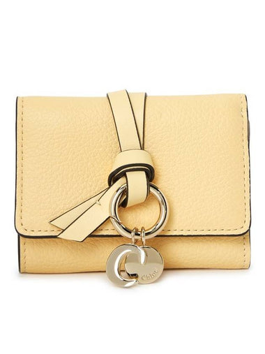 Alphabet Small Half Wallet Soft Yellow - CHLOE - BALAAN 1