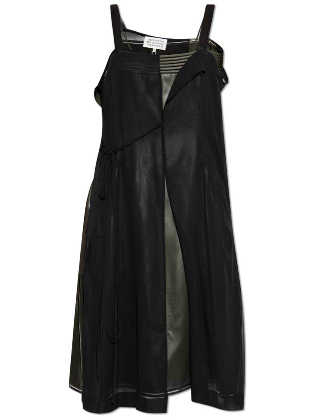 Maison Margiela Dress With Ties, Women's, Black - MAISON MARGIELA - BALAAN 1