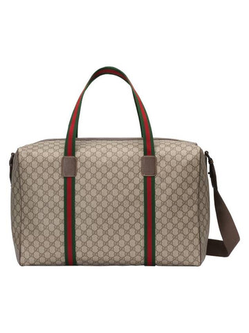 Ebony Soft GG Supreme Maxi Duffel Bag Beige - GUCCI - BALAAN 1