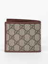 GG Supreme Interlocking Half Wallet Brown - GUCCI - BALAAN 5