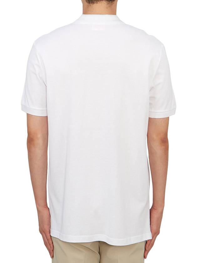 Slim Fit Organic Cotton Polo Shirt White - DIESEL - BALAAN 6