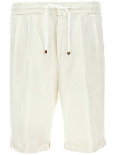 Brunello Cucinelli Linen Bermuda Shorts - BRUNELLO CUCINELLI - BALAAN 1