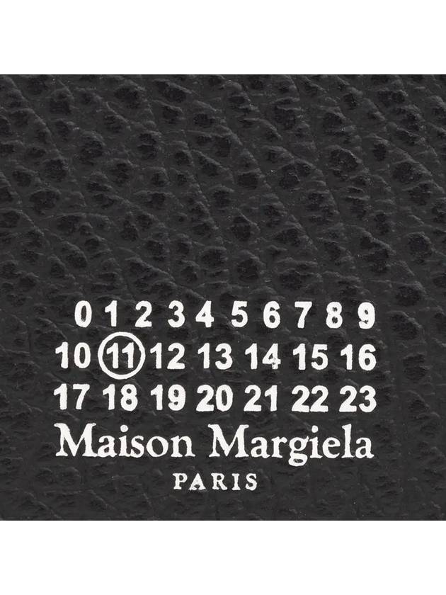 4 Stitch Leather Card Wallet Black - MAISON MARGIELA - BALAAN 4