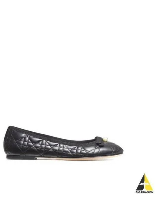 Quilted Cannage Calfskin Ballerina Flat Black - DIOR - BALAAN 2