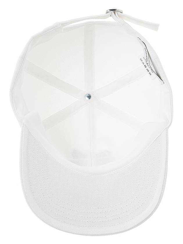 Maison Kitsune Fox Head Baseball Cap HU06118WW0007 WH - MAISON KITSUNE - BALAAN 5