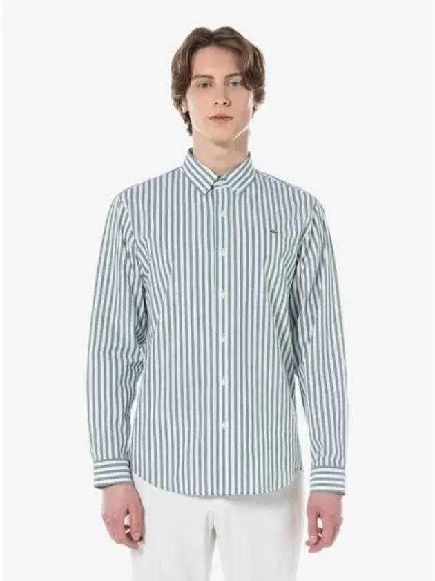 Men s Striped Lecture Cotton Shirt CH539E 54G 316 Domestic Product GQ2N24031292837 - LACOSTE - BALAAN 1