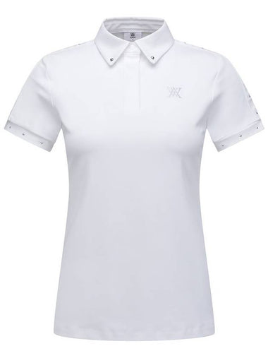 WOMEN BACK TRIANGULAR POINT SHORT T SHIRTWH - ANEWGOLF - BALAAN 1