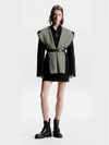 3D Monogram Double Breasted Wrap Coat Black - LOUIS VUITTON - BALAAN 2