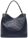 Vitello Phoenix Hobo Bag Navy - PRADA - BALAAN 2