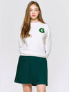 G Logo Boucle Golf Sweatshirt White - GOXO - BALAAN 2