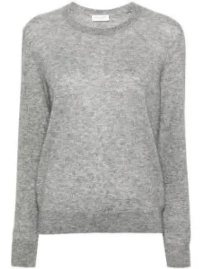 Cashmere Silk Knit Top Grey - SAINT LAURENT - BALAAN 2