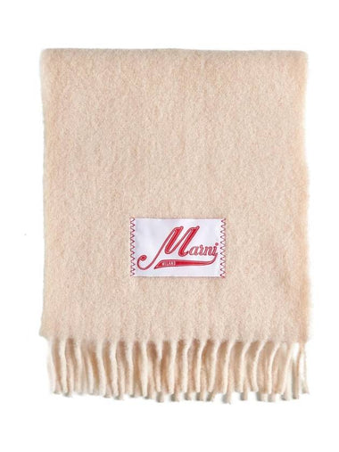 Alpaca Wool Muffler Pink - MARNI - BALAAN 1