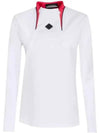 Golf Twinny Zip Mid Layer Long Sleeve T-Shirt White - J.LINDEBERG - BALAAN 2