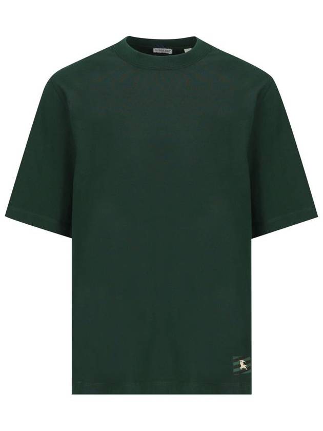 EKD Logo Patch Jersey Short Sleeve T-Shirt Green - BURBERRY - BALAAN 2