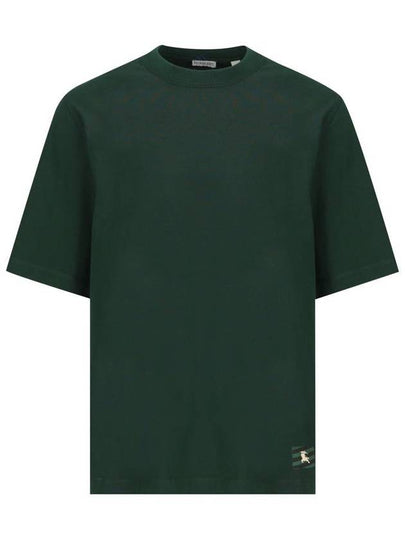 EKD Logo Patch Jersey Short Sleeve T-Shirt Green - BURBERRY - BALAAN 2