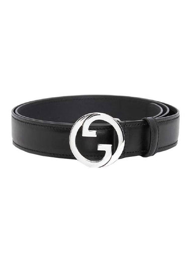 Blondie Interlocking G Buckle Leather Belt Black - GUCCI - BALAAN 1