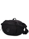 CP CP Company Signature Lens Patch Nylon Belt Hip Sack Black - CP COMPANY - BALAAN 4