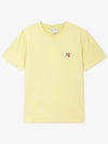 Women s Fox Head Chalk Yellow Short Sleeve T Shirt LW00105KJ0008 CY - MAISON KITSUNE - BALAAN 1