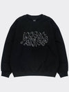 Chrome Metal 3D type Sweatshirt Black - AOX - BALAAN 5