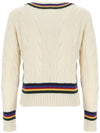 Cable Cricket Knit Top Cream - POLO RALPH LAUREN - BALAAN 3