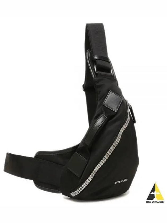 G Zipper Triangle Nylon Small Belt Bag Black - GIVENCHY - BALAAN 2
