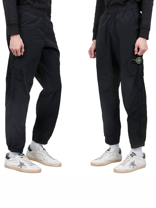 Econyl Regenerated Nylon Baggy Pants Black - STONE ISLAND - BALAAN 4