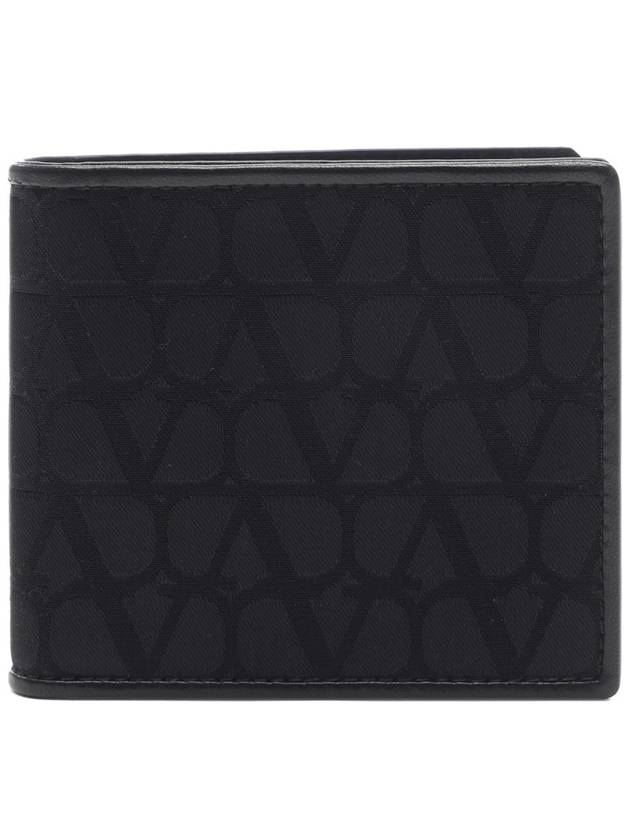 Toile Iconographe Half Wallet Black - VALENTINO - BALAAN 3