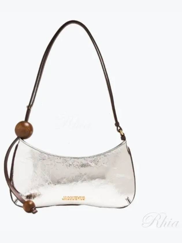 Le Bisou Perle Leather Shoulder Bag Silver - JACQUEMUS - BALAAN 2