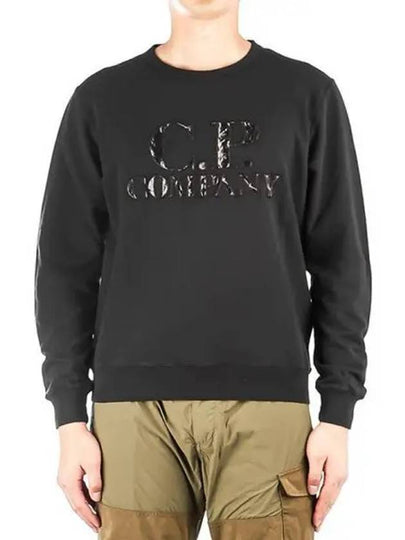 Logo Cotton Sweatshirt Black - CP COMPANY - BALAAN 2