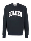 Men's Archibald Logo Printing Sweatshirt Blue - GOLDEN GOOSE - BALAAN 2