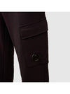 Diagonal Raised Fleece Track Pants Nightshade - CP COMPANY - BALAAN 6