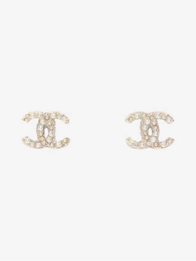 Women's CC Logo Pearl Pearl Earrings Gold - CHANEL - BALAAN 2