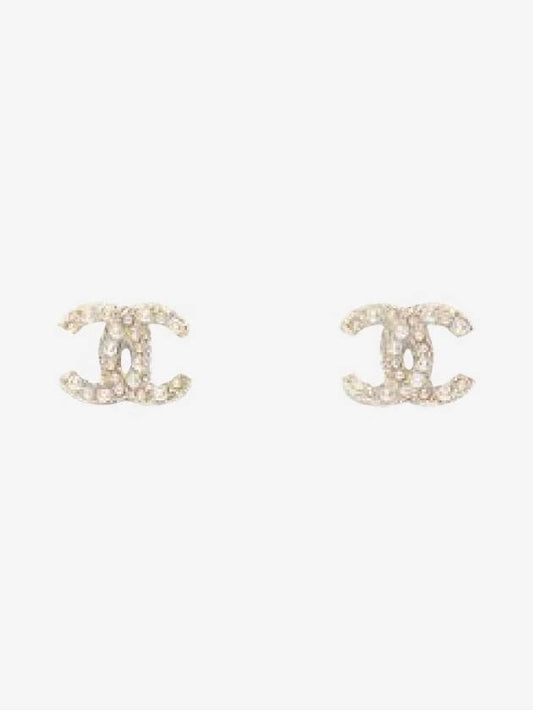 Women's CC Logo Pearl Pearl Earrings Gold - CHANEL - BALAAN 2