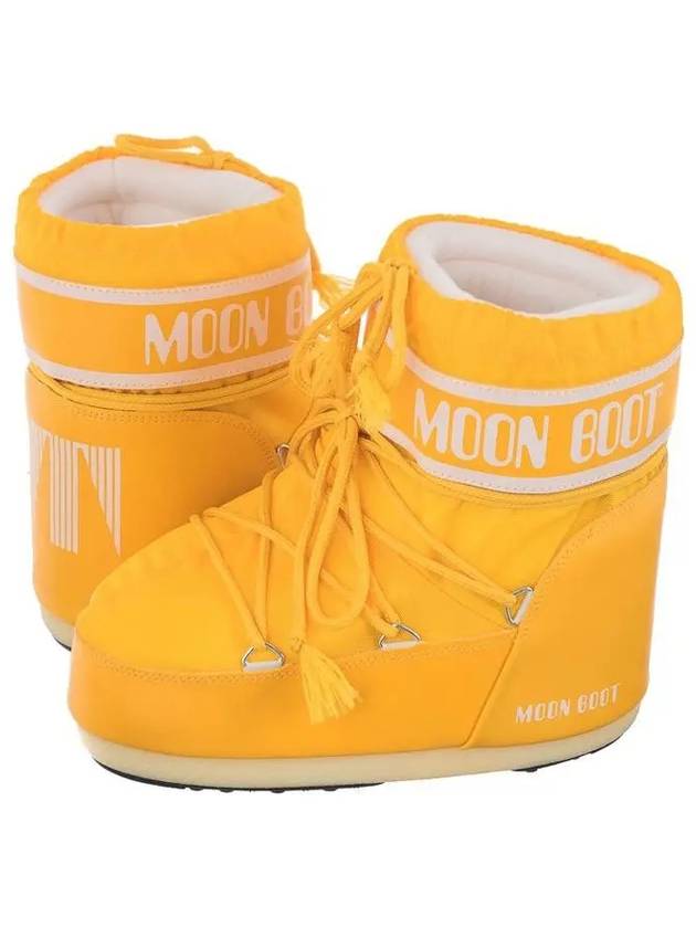 s Classic Logo Print Winter Boots Yellow - MOON BOOT - BALAAN 2