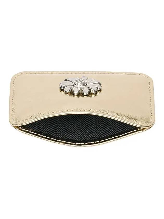 Daisy Slim Mini Transportation Card Wallet Shine Gold - LE MASQUE - BALAAN 5