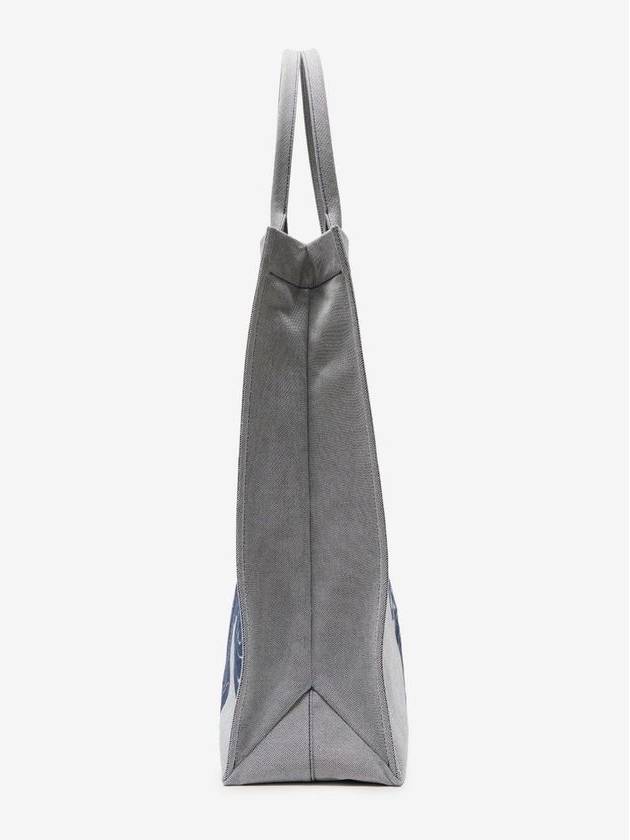 Extra Large EKD Canvas Tote Bag Grey - BURBERRY - BALAAN 4